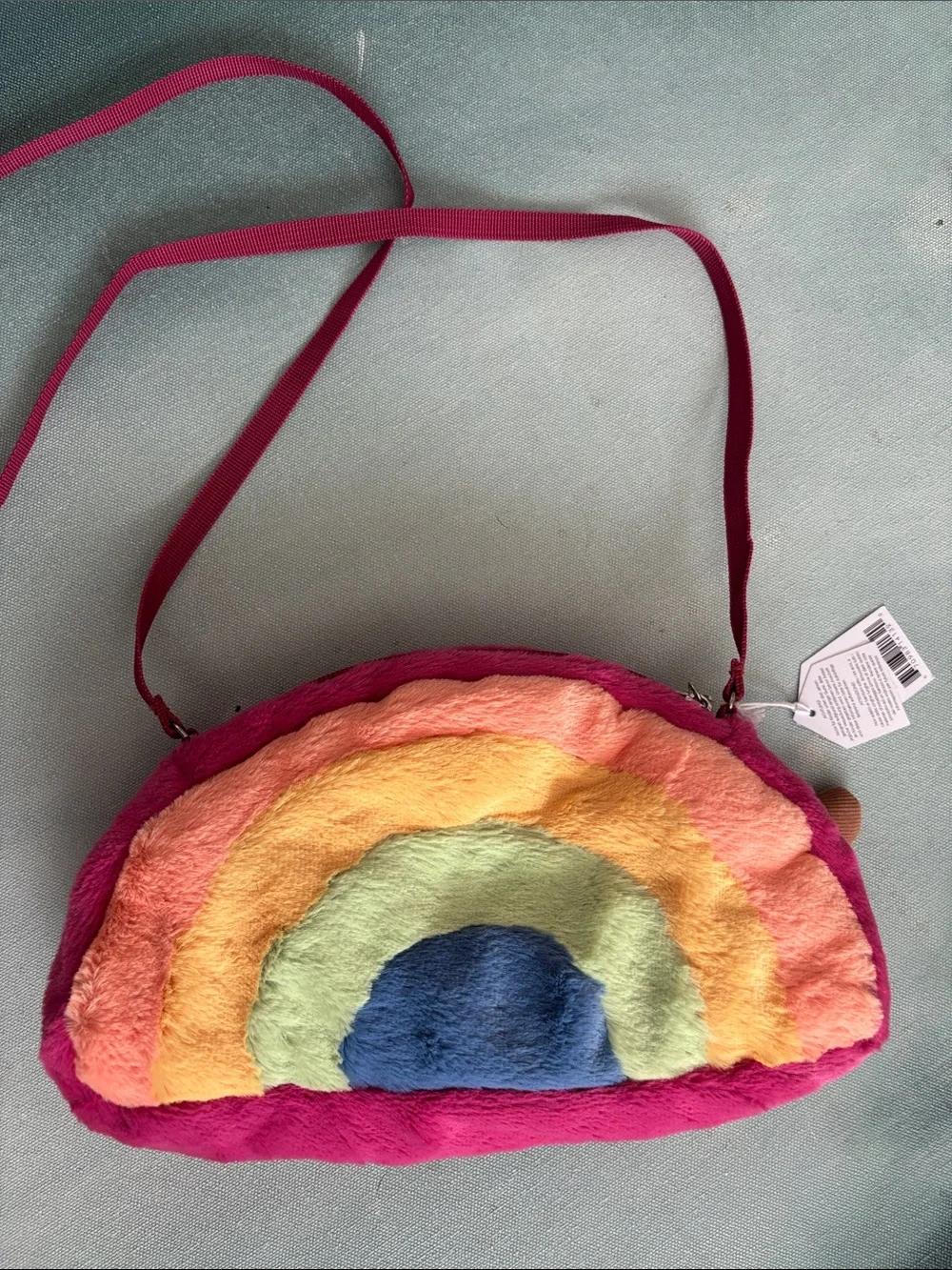 Jellycat Amuseables Rainbow Plushie Bag Purse